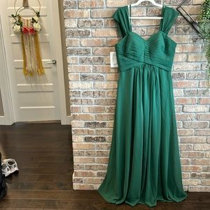 Emerald green bridesmaid dress